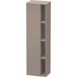 Пенал Duravit DuraStyle, 50x36x180 см, подвесной, (левый), с дверцей, с закрытыми/открытыми полками, цвет: базальт, в ванную комнату