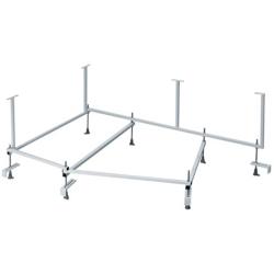 Монтажный комплект к ванне 160х90 Roca Corfu серый, стальной, прямоугольный, каркас, комплект креплений, слив-перелив полуавтомат 25F039000