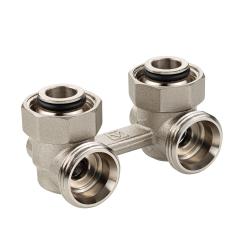 Узел угловой VALTEC для нижнего подключения радиатора 3/4", евроконус (без адаптеров)