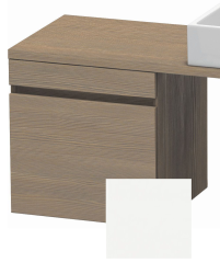 Тумба/шкафчик для консоли/столешницы Duravit DuraStyle под раковину 40х47,8х51,2 см, подвесная, ДСП, цвет: сосна серебристая/белый матовый, 1 выдвижной ящик, прямоугольная