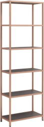 Стеллаж Allen Brau Liberty 600х308х1800 мм напольный, открытые полки, цвет медь браш, в ванную комнату, металл