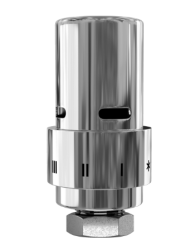 Термоголовка Royal Thermo Design М30х1,5 (хром) жидкостная, для радиатора отопления ,  диапазон настройки 8 - 28 °С RTE07.0006M (Роял Термо)