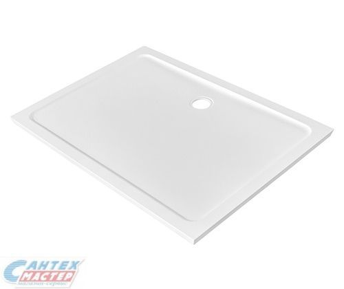Душевой поддон Wasserkraft Berkel 120х100х4 см, прямоугольный, искусственный камень, низкий, белый матовый, без антискольжения, с бортиком, литой, литьевой, для душа, душевых уголков, кабинок, квартиры, дома, дачи, размеры, метр, сантехника