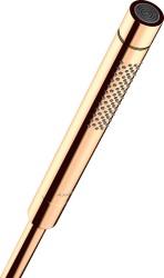 Лейка душевая Axor Starck 2jet, настенная, регулируемая, округлая, с 2 режимами, латунная, цвет полированная бронза, ручная, для душа/ванной