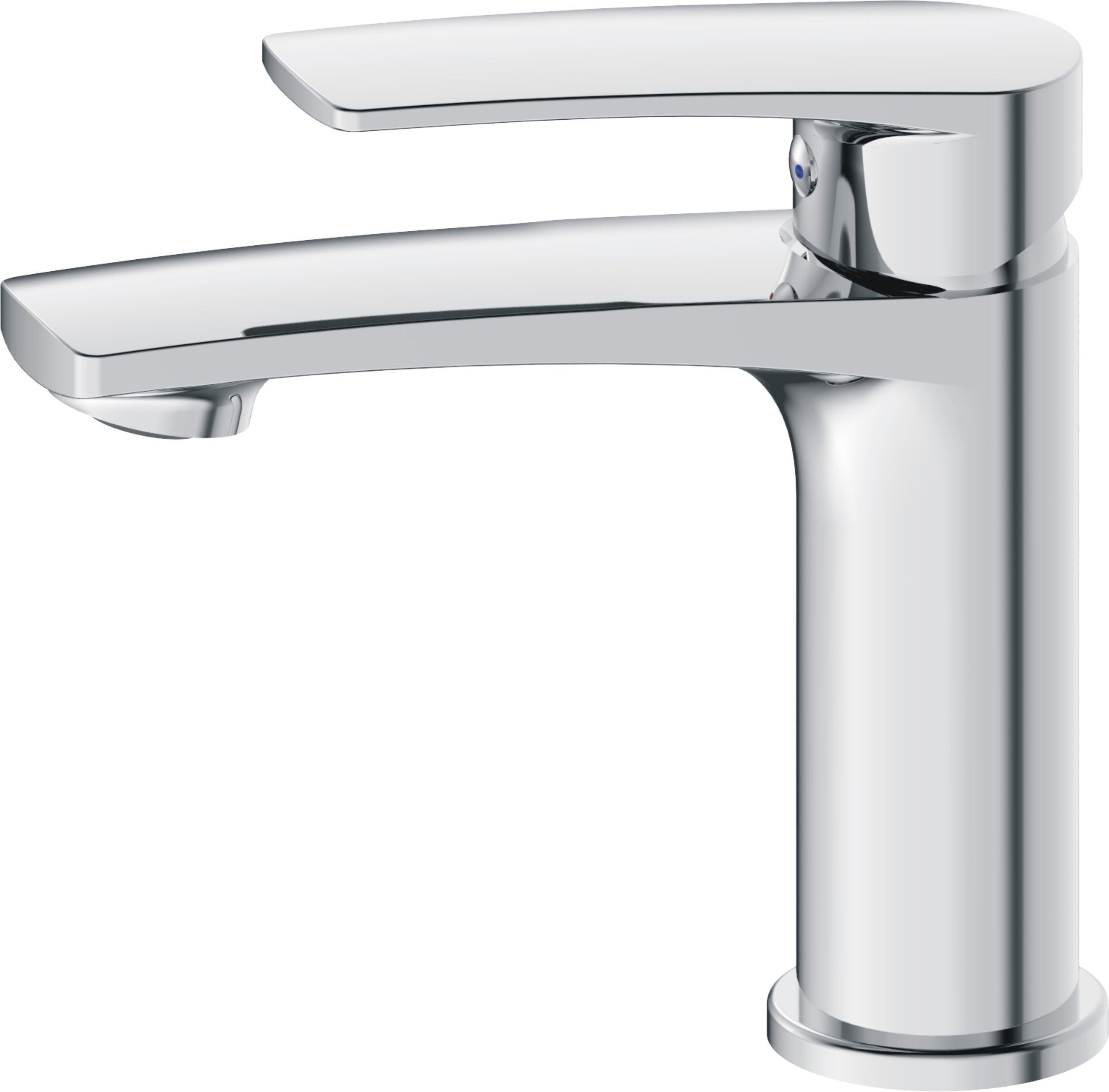 Смеситель для умывальника HAIBA однозахватный, неповоротный, латунный, длина 147 мм, латунь, цвет хром