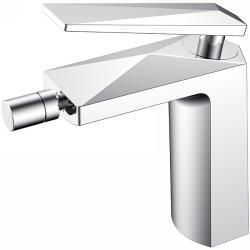 Смеситель для биде Boheme Venturo, однорычажный, неповоротный, керамический, длина излива 135 мм, латунь, цвет хром