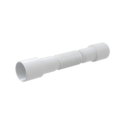 Труба гофрированная Alcaplast A720 50/40×40/50 мм 435–885 мм, цвет белый