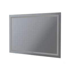Зеркало IDDIS Zodiac, 100х70 см, с LED/ЛЕД-подсветкой, прямоугольное,  без антизапотевания, выключатель механическйий, вертикальное, для ванны, навесное/подвесное/настенное