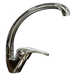 Смеситель для кухни/мойки TopZero Wellinox, цвет хром, однорычажный, с высоким/низким изливом, высота излива 190 см, из латуни