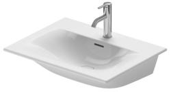 Раковина DURAVIT Viu 63х49х18,5 см, подвесная, прямоугольная, санфарфор, цвет белый, с 2 отверстиями под смеситель, слив/перелив