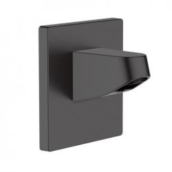 Держатель верхнего душа Hansgrohe Pulsify 105, настенный монтаж, прямоугольный, размер 10х13,6х8 см, пластик, цвет матовый черный