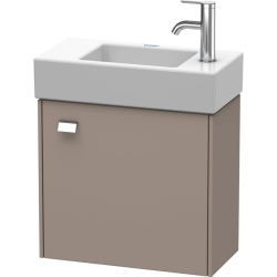 Тумба под раковину Duravit Brioso, 48,4х33,9х44,2 см, подвесная, с распашной дверцей, ДСП, цвет: сосна серебристая/хром, шкафчик навесной, прямоугольная, правая, в ванную комнату