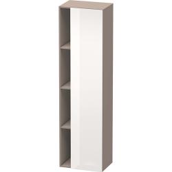 Пенал Duravit DuraStyle, 50x36x180 см, подвесной, (правый), с дверцей, с закрытыми/открытыми полками, цвет: белый глянец/базальт, в ванную комнату