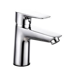 Смеситель для раковины/умывальника VIEIR, однорычажный, неповоротный, керамический, длина излива 120 мм, латунь, цвет хром