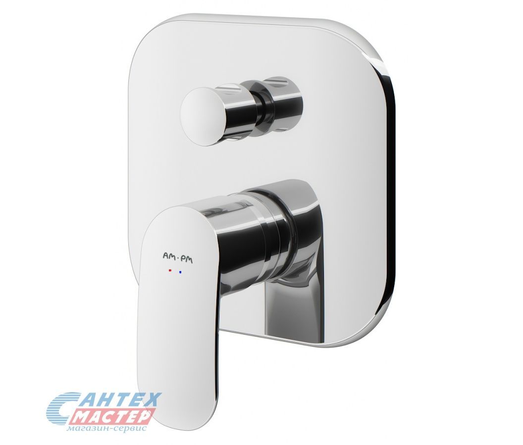 Смеситель для ванны Am.Pm Sensation однорычажный встраиваемый хром F3085000