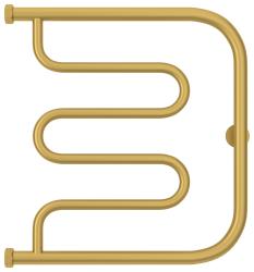 Полотенцесушитель Сунержа Лира 500x500 Н. Г. 1", водяной, цвет матовое золото