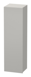 Пенал Duravit DuraStyle, 40x36x140 см, подвесной, (левый), с дверцей, с полкой, со стеклянными полками, цвет: бетонно-серый/белый матовый, в ванную комнату