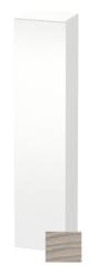 Пенал Duravit DuraStyle, 40x36x180 см, подвесной, (правый), с дверцей, с полкой, со стеклянными полками, цвет: сосна серебристая/белый матовый, в ванную комнату