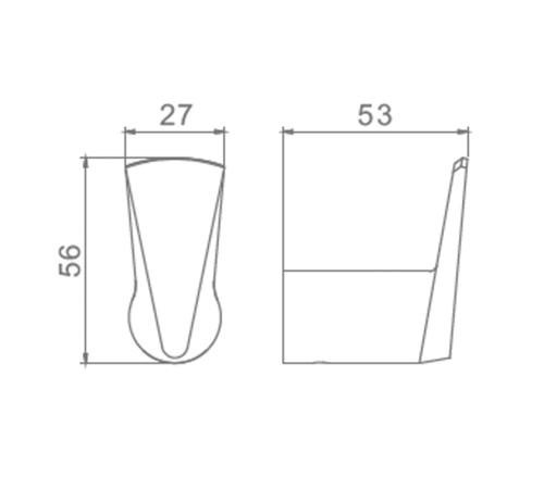 Крючок одинарный Raglo R307.05 настенный, латунь, форма округлая, для полотенец/халатов в ванную/туалет/душевую кабину, цвет хром
