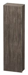 Пенал Duravit DuraStyle, 40x24x140 см, подвесной, (левый), с дверцей, с полкой, со стеклянными полками, цвет: сосна терра/базальт, в ванную комнату