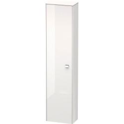 Пенал Duravit Brioso L, 42x24x177 см, подвесной, (левый), с дверцей, с полкой, со стеклянными полками, цвет: белый глянец/хром, в ванную комнату