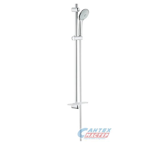Душевой гарнитур Grohe Euphoria Massage с 3-режимной лейкой и полочкой, штанга 900 мм хром 27226001