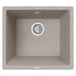 Мойка TopZero серия TopGran, 406х457 см, врезная, подстольная, из гранита, прямоугольная, цвет Ground, отверстие под смеситель, слив-перелив, для кухни