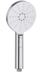 Лейка душевая Aquatek Оберон 120 мм круглая, 3 режима, хром, пластик, ручная, для душа/ванной