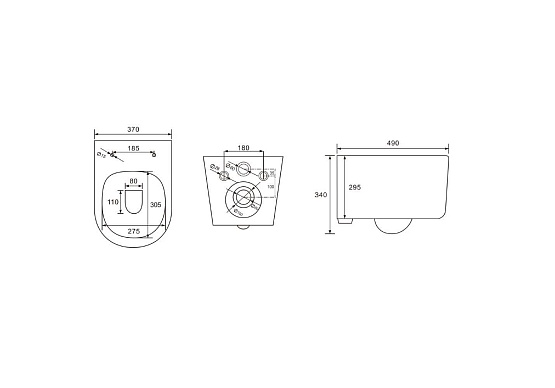 Комплект унитаза с инсталляцией Aquatek Мия (Сет) c сиденьем микролифт, безободковый, смыв торнадо, без кнопки, без крепления