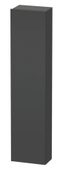 Пенал Duravit DuraStyle, 40x24x180 см, подвесной, (правый), с дверцей, с полкой, со стеклянными полками, цвет: графит, в ванную комнату