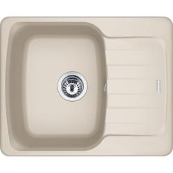 Мойка кухонная Franke ANTEA AZG 611-62, 62х50 см, врезная, искусственный гранит (Fragranite+), прямоугольная, цвет сахара, без отверстия под смеситель, с крылом, оборачиваемая