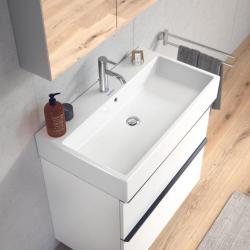 Раковина DURAVIT Vero Air WonderGliss 80х47х16,5 см, подвесная, прямоугольная, санфарфор, цвет белый, без отверстия под смеситель, антигрязевое покрытие, без перелива