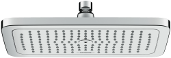 Верхний душ Hansgrohe Croma E 280 1jet EcoSmart, настенный/потолочный, прямоугольный, с 1 режимом: RainAir, размер 28х17 см, латунь, цвет хром