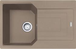 Мойка кухонная Franke URBAN UBG 611-78, 78х50 см, врезная, искусственный гранит (Fragranite+), прямоугольная, цвет миндаль, без отверстия под смеситель, с крылом, оборачиваемая