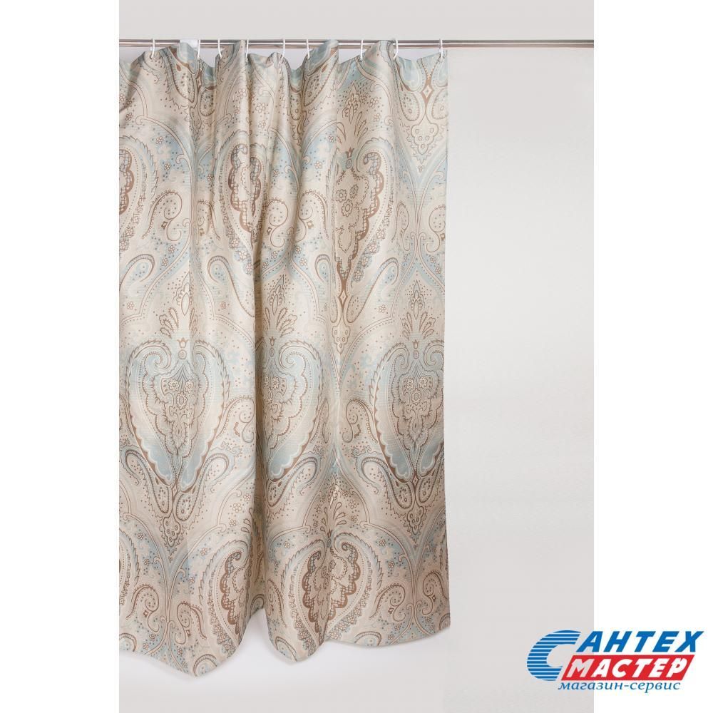 Шторка АкваЛиния для ванной комнаты полиэстер узор 029-02 
