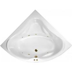 Ванна Excellent Konsul SOFT, 150х150 см, акриловая, цвет- белый/бронза, (с гидромассажем), с каркасом, четверть круга, правосторонняя/левосторонняя, правая/левая, универсальная, приставная/встраиваемая