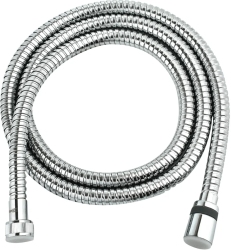 Шланг для душа Lemark Turn-Free, хромированный, 150 см, 1/2” и 1/2”  для душа/лейки/ванны, в металлической/железной двойной оплетке, без лейки, внутренняя резьба, нержавеющая сталь, покрытие хром, цвет хром