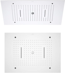Верхний душ Aquatek AQ2083CR прямоугольный, 3 режима, размер 600х430 мм, нержавеющая сталь, цвет хром, для душа/ванной, на потолок