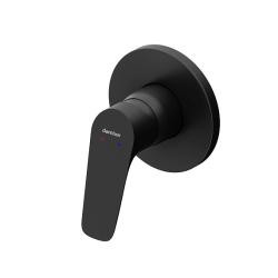 Смеситель для душа Damixa Jupiter, встраиваемый, однорычажный, керамический, без излива, латунь, комплект, цвет черный, для душа