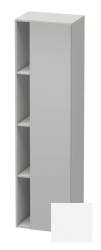 Пенал Duravit DuraStyle, 50x36x180 см, подвесной, (правый), с дверцей, с закрытыми/открытыми полками, цвет: бетонно-серый/белый матовый, в ванную комнату