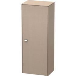 Пенал Duravit Brioso R, 27х19,6х91,1 см, подвесной/напольный, (правый), с дверцей/одностворчатый, с полкой, со стеклянными полками, цвет: лен/хром, в ванную комнату