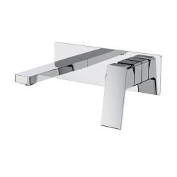 Смеситель для раковины/умывальника Raglo R30.11 встраиваемый/настенный, однорычажный, неповоротный, латунь, длина излива 184 мм, керамический, цвет хром