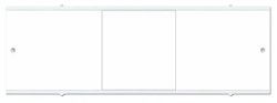Панель MELODIA под ванну "Tango", 158х54 см, ПВХ/алюминий, цвет: белый, (экран для ванны Tango) прямоугольная, фронтальная панель, универсальная, левая/правая, левосторонняя/правосторонняя, для ванны