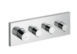 Смеситель для душа Axor Starck ShowerCollection 360/120, термостатический, скрытого монтажа, настенный, без излива/шланга/лейки, прямоугольный, латунный, цвет хром, с термостатом, встроенный/встраиваемый/термостатный