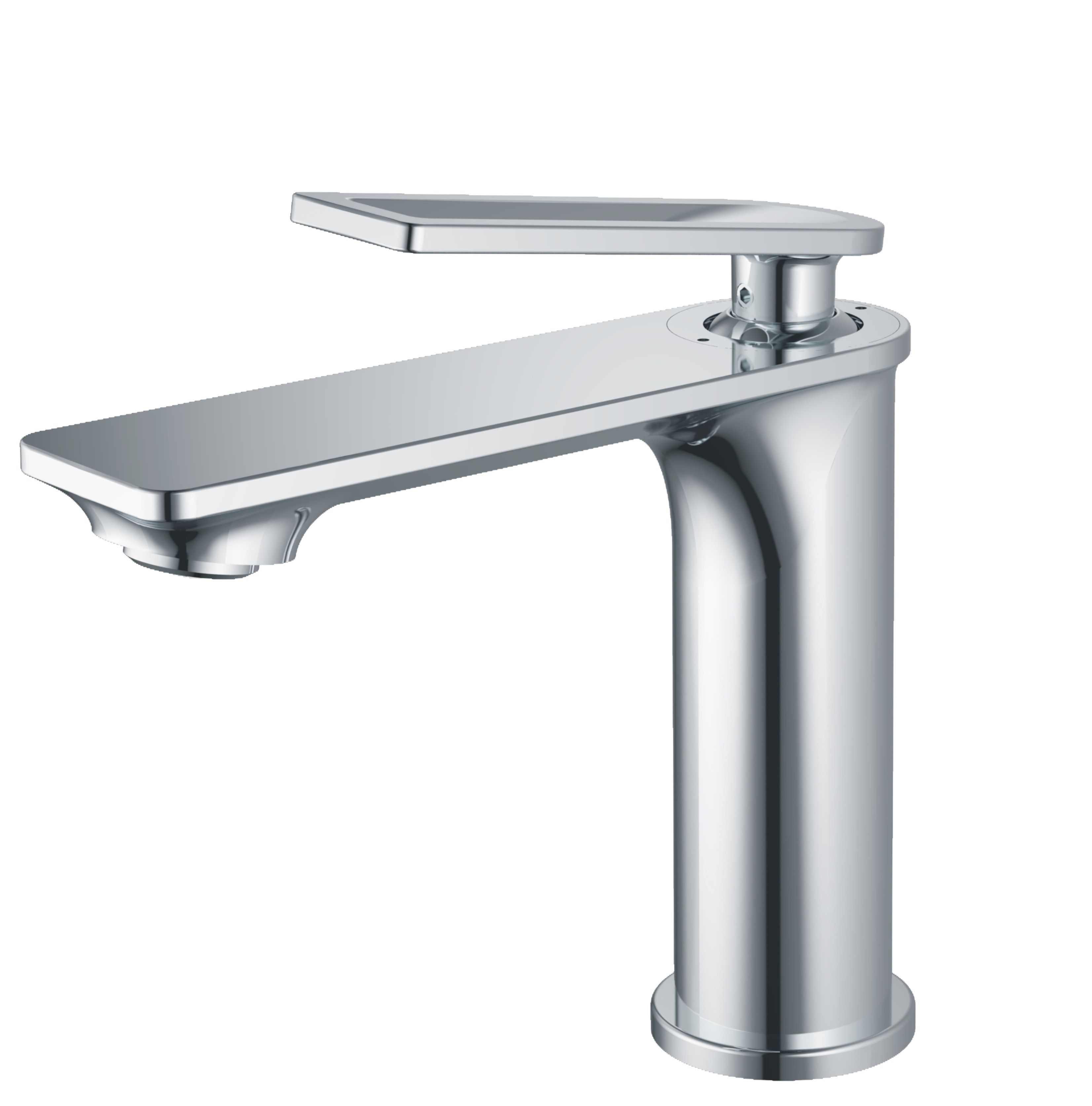 Смеситель для умывальника HAIBA однозахватный, неповоротный, латунный, длина 139 мм, латунь, цвет хром