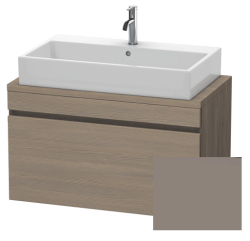 Тумба/шкафчик для консоли/столешницы Duravit DuraStyle под раковину 50х47,8х51,2 см, подвесная, ДСП, цвет: дуб терра/базальт, 1 выдвижной ящик, прямоугольная