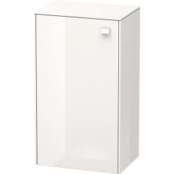 Полупенал Duravit Brioso L, 27х19,6х61 см, подвесной/напольный, (левый), с дверцей/одностворчатый, со стеклянными полками, цвет: белый глянец, в ванную комнату