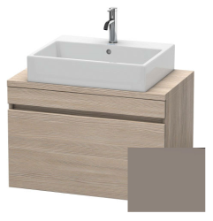 Тумба/шкафчик для консоли/столешницы Duravit DuraStyle под раковину 50х47,8х51,2 см, подвесная, ДСП, цвет: сосна серебристая/базальт, 1 выдвижной ящик, прямоугольная