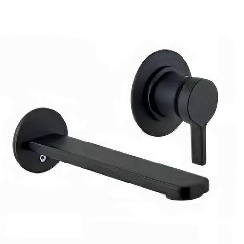 Смеситель для раковины Webert Coral однорычажный, настенный, неповоротный, длина 185 мм, латунь, цвет черный