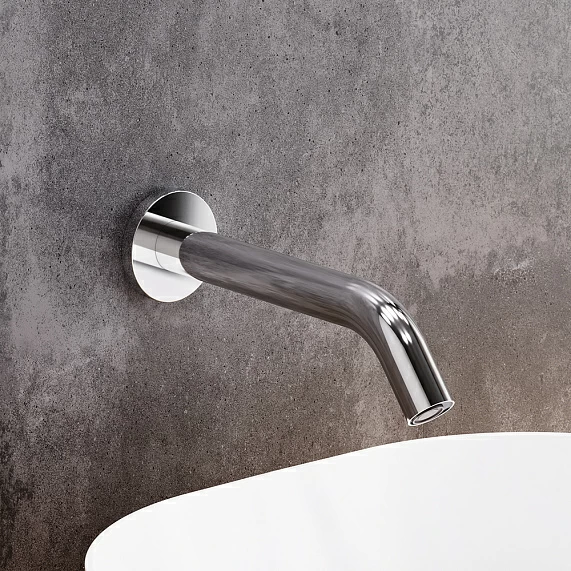 Смеситель для раковины/умывальника Damixa Scandinavian Pure, сенсорный, встраиваемый, неповоротный, длина излива 233 мм, латунь, цвет хром